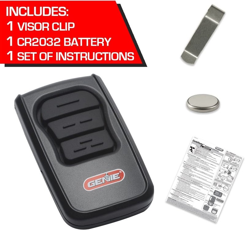 Genie GM3T-BX Garage Door Opener, Intellicode Dual Frequency 315/390 MHz Remote - 3-Button Transmitter - Image 3